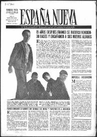 Portada:España Nueva : Semanario Republicano Independiente. Núm. 280 al 283, 28 de julio de 1951