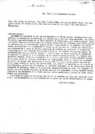 Portada:Carta de Indalecio Prieto a los vocales de la Junta Española de Liberación. New York, 2 de septiembre de 1945