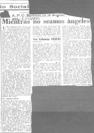 Demoras en el desarme. Mientras no seamos ángeles / Indalecio Prieto | Biblioteca Virtual Miguel de Cervantes