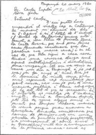 Portada:Carta de Eugenio Xammar a Carlos Esplá. Perpiñán, 30 de marzo de 1960