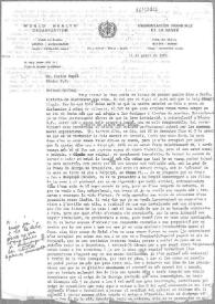 Portada:Carta de Eugenio Xammar a Carlos Esplá. Ginebra, 11 de enero de 1961