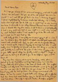 Portada:Carta dirigida a Aniela y Arthur Rubinstein. Nueva York (Estados Unidos), 20-05-1964