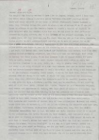 Portada:Carta dirigida a Aniela y Arthur Rubinstein. Eugene, Oregón (Estados Unidos)