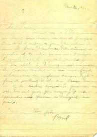 Portada:Carta dirigida a Arthur Rubinstein, 12-11-1942