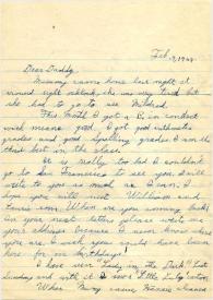 Portada:Carta dirigida a Arthur Rubinstein. Los Angeles, California (Estados Unidos), 19-02-1944