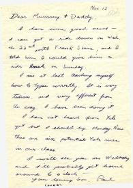 Portada:Carta dirigida a Aniela y Arthur Rubinstein. Carpinteria, California (Estados Unidos), 12-11-1950