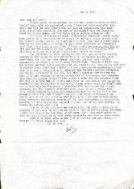 Portada:Carta dirigida a Aniela y Arthur Rubinstein. Filadelfia (Pensilvania), 06-05-1955
