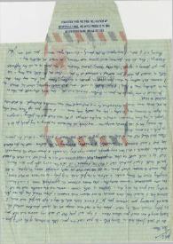 Portada:Carta dirigida a Aniela Rubinstein. Beverly Hills, California (Estados Unidos), 06-07-1957