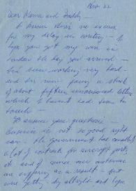 Portada:Carta dirigida a Aniela y Arthur Rubinstein. Los Angeles, California (Estados Unidos), 22-11-1957