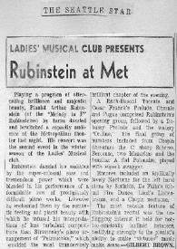 Portada:Rubinstein at Met