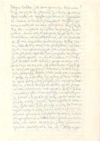 Portada:Carta dirigida a Aniela Rubinstein, 20-08-1953