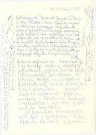 Portada:Carta dirigida a Aniela Rubinstein. Clear Springs (Maryland), 30-05-1955
