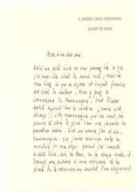 Portada:Tarjeta dirigida a Arthur Rubinstein. París (Francia), 22-06-1960