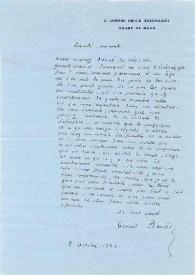 Portada:Carta dirigida a Arthur Rubinstein. París (Francia), 02-10-1964