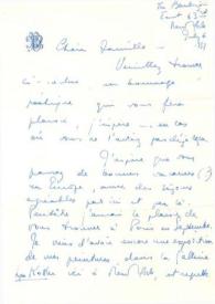 Portada:Carta dirigida a Aniela y Arthur Rubinstein. Nueva York, 06-07-1957