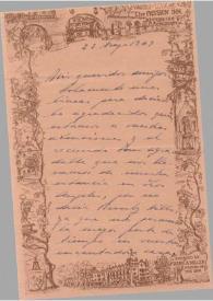 Portada:Carta dirigida a Arthur y Aniela Rubinstein. Riverside, California (Estados Unidos), 23-05-1949