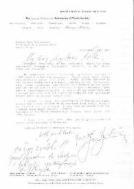 Portada:Carta dirigida a Aniela Rubinstein. Tel Aviv (Israel), 13-09-1987