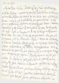 Portada:Carta dirigida a Aniela Rubinstein. Varsovia (Polonia), 10-10-1983