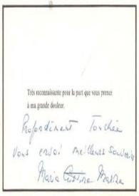 Portada:Tarjeta dirigida a Arthur Rubinstein. Ginebra (Suiza), 05-05-1969