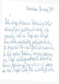 Portada:Tarjeta dirigida a Aniela Rubinstein. Varsovia (Polonia), 30-05-1975