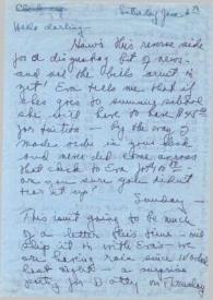 Portada:Carta dirigida a Aniela Rubinstein. Beverly Hills (California), 06-06-1953