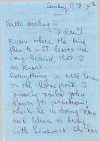 Portada:Carta dirigida a Aniela Rubinstein. Nueva York, 04-10-1959