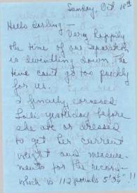 Portada:Carta dirigida a Aniela Rubinstein. Nueva York, 18-10-1959