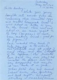 Portada:Carta dirigida a Aniela Rubinstein. Nueva York, 12-05-1962