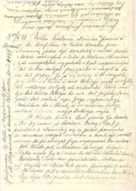 Portada:Carta dirigida a Aniela Rubinstein. Varsovia (Polonia), 10-11-1947
