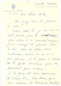 Portada:Carta dirigida a Aniela Rubinstein. Venecia (Italia)