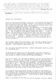 Portada:Carta dirigida a Aniela Rubinstein, 16-02-1979 