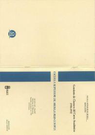 Portada:Clausura Solemne del curso academico 1991-1992 : Concierto de Clausura y Entrega de Diplomas