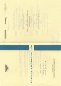 Portada:Cursos de Verano en Santander Junio -Julio 1995 : Cátedra de Contrabajo