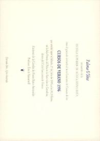 Más información sobre Acto - Concierto de Clausura de los Cursos de Verano 1996
