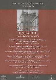 Portada:Conciertos de Navidad Diciembre 1999 : Fundación Lázaro Galdiano
