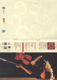 Portada:Encuentro de Música y Academia de Santander : Ciclo de Conciertos Sala Argenta : Concierto Inauguración