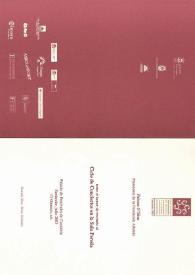 Portada:Encuentro de Música y Academia de Santander : Cantabria 2003 : Ciclo de Conciertos en la Sala Pereda