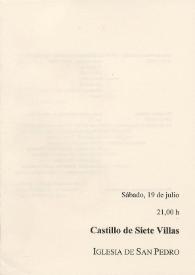 Portada:Encuentro de Música y Academia de Santander 2003