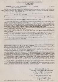 Portada:Contrato entre Arthur Rubinstein y Civic Concert Service, Inc. para un concierto