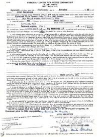 Portada:Contrato entre Arthur Rubinstein y Cleveland Civic Concert Association  para un concierto
