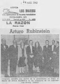 Portada:Arturo (Arthur) Rubinstein