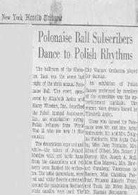 Portada:Polonaise ball subscribers dance to polish rhythms