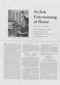 Portada:The Saturday Evening Post : Stylish Entertaining at Home