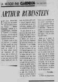 Portada:Arthur Rubinstein