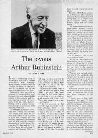 Portada:The joyous Arthur Rubinstein