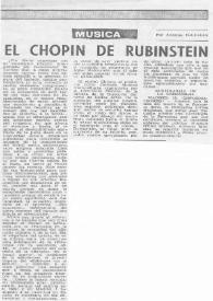 Portada:El Chopin de Rubinstein
