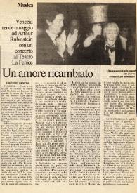 Portada:Venezia rende omaggio ad Arthur Rubinstein con un concerto al Teatro La Fenice : un amore ricambiato