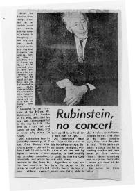 Portada:Rubinstein, no concert