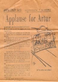 Portada:Applause for Artur (Arthur Rubinstein)
