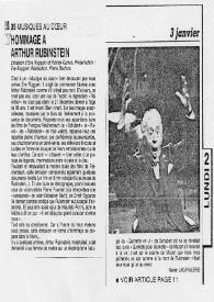 Portada:Hommage à Arthur Rubinstein